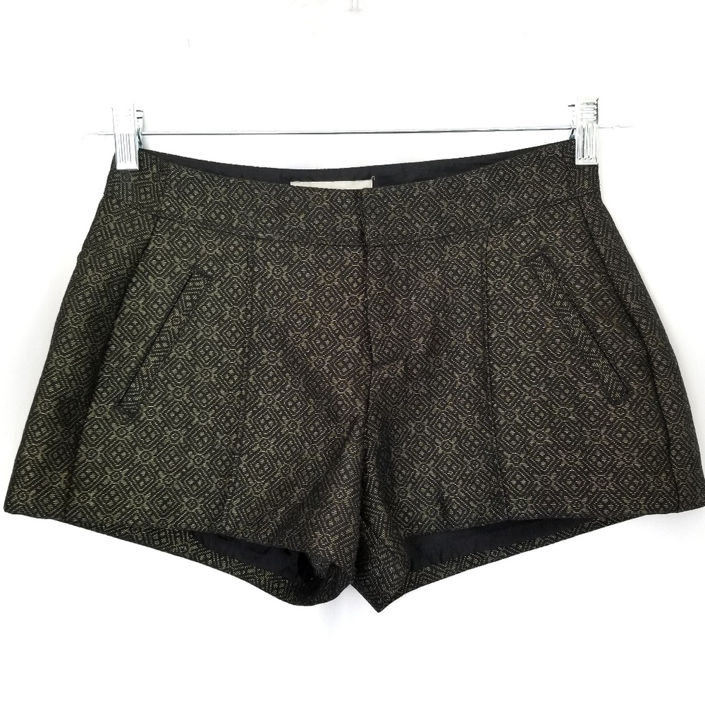 Old navy black and gold printed dress shorts
